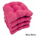 thumbnail image 5 of 16-inch Solid Micro Suede U-shaped Tufted Chair Cushions (Set of 4), 5 of 5