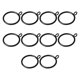 thumbnail image 1 of Black Curtain Rings with Eyelet Apply for Curtain Rod, 1 of 5