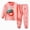 boy outfits-Light Pink, variant on TOWED22 Toddler Boy Clothes Long Sleeve Printed T-Shirt Round Neck Elastic Waist Pants Casual Fall Winter Outfits 2Pcs Set(Yellow,3-6 M)
