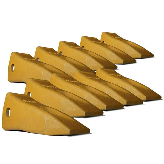 10 9N4302  Long Bucket Teeth w/Side Pin 9J2308 & 8E6259 Retainer CAT J300 Dig