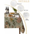 thumbnail image 5 of Vintage Spring Floral Suqare Tablecloth - 54 x 54 Inch, Farmhouse Flowers Green Vintage Waterproof & StainResistant Tablecloth, Washable Oil-proof Table Cover for Dining/Party/Wedding/Camping/Buffet, 5 of 9