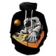 thumbnail image 3 of Sudadera con capucha y cremallera con estampado 3D de astronauta de dibujos animados para hombre, sudaderas informales de gran tamaño, ropa de calle, chaqueta, chándal, 3 of 5