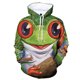 thumbnail image 3 of Sudadera con capucha con estampado 3D de ranas coloridas para hombre, sudadera con estampado divertido de animales, camisetas deportivas para exteriores, jerséis de calle de otoño, manga larga, 3 of 5