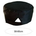 thumbnail image 4 of YAOBAMM Hat Chef Hat Breathable Mesh Flat Dome Adjustable Fastener Japanese Korean Food Waiter Working Hat, 4 of 7