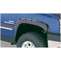 Bushwacker by RealTruck Pocket/Rivet Style Front Fender Flares | 2 Pc Black, Smooth Compatible with 1999-2007 Chevrolet/GMC 1500 Classic, 2003-2006 Avalanche 1500/2500 w/o Body Hardware