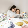 thumbnail image 5 of Castle Fairy Boys Girls Colorful Tulip Flowers Bedding Comforter Set 2pcs,Spring Garden Butterflies Twin Comforter Sets Microfiber,Chic Floral Blossoms Breathable Bedding Set,Ultra Soft Home Decor, 5 of 8