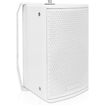 Sound Town CARME Series 8" 350W 2-Way Professional PA DJ Speaker, White with Compression Driver, Rotatable Horn, Birch Plywood, U Bracket for Installation, Live Sound, Karaoke, Bar (CARME-U108WG3)