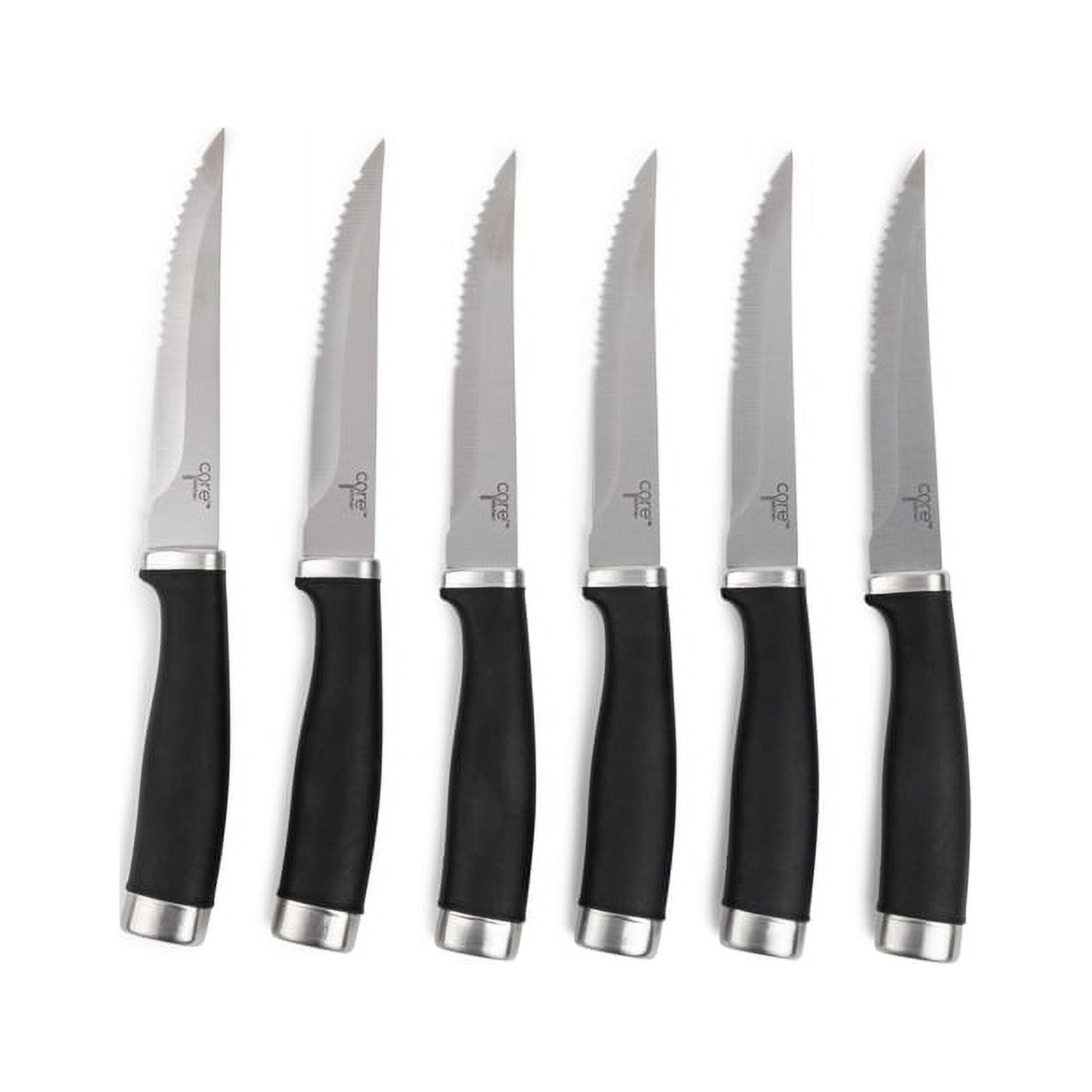 Core Kitchen 6-pc. Colorful Steak Knife Set