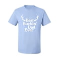thumbnail image 2 of Wild Bobby, Best Buckin Dad Ever Funny Hunting, Father's Day, Men Graphic Tees, Light Blue, X-Large, 2 of 3