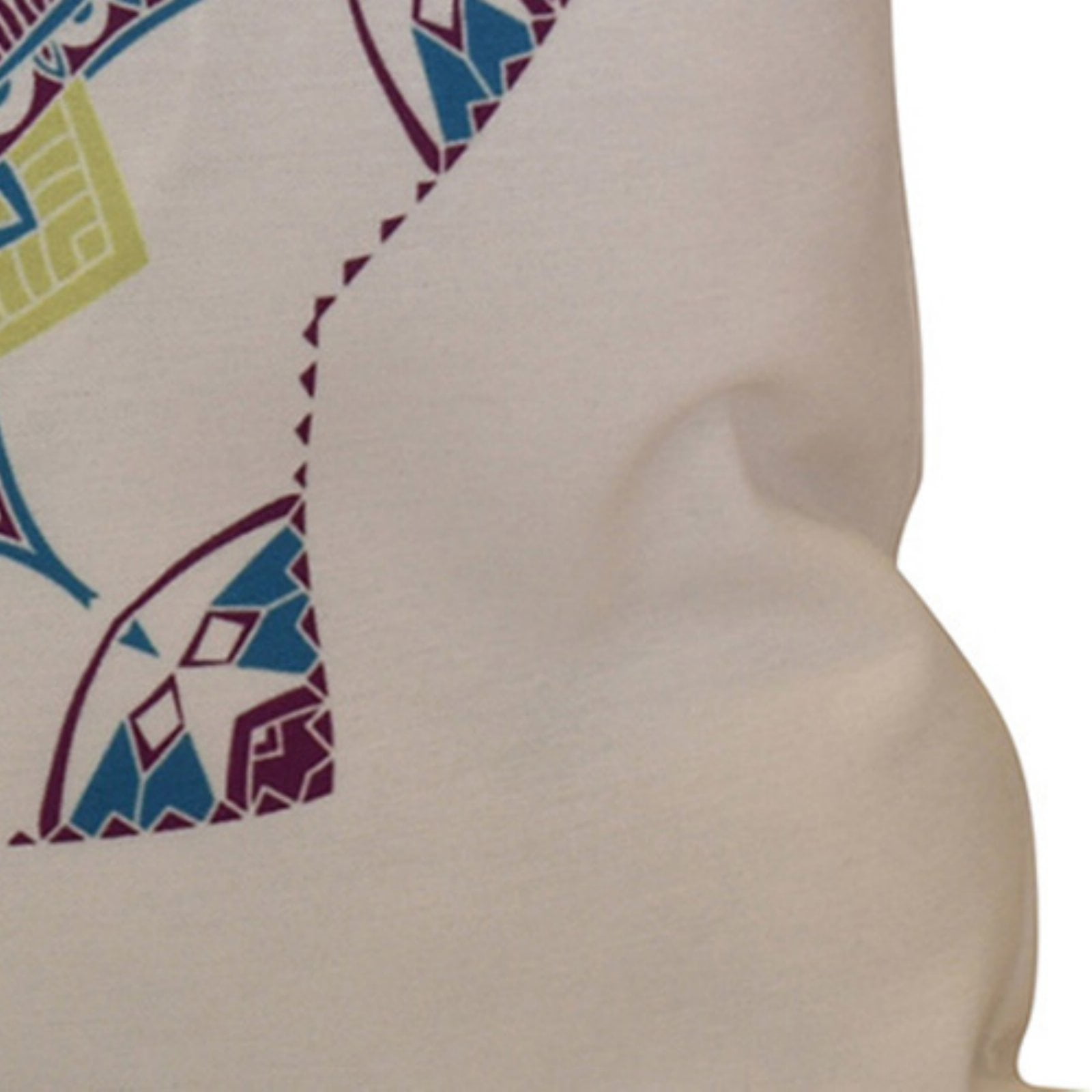E by Design Jump For Joy Snowflake Star Print Outdoor Pillow