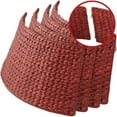 thumbnail image 5 of 42-Inch Water Hyacinth Christmas Tree Collar, Woven Tree Base Cover with Cord Cut Out, Red, 5 of 7