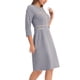 thumbnail image 4 of INSPIRE CHIC Vestido A-Line para Mujeres con Color Contrastante para Trabajar con Detalles de Tweed en Gris, 4 of 6