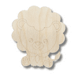 thumbnail image 2 of Unfinished Wood Etched Lion Shape 5" / 1/8", 2 of 2