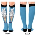 thumbnail image 4 of FORMRS Womens Knee High Socks Casual Long Thick Travel Daily Wear, 1 Pair, Ice Cream Cat, 4 of 6