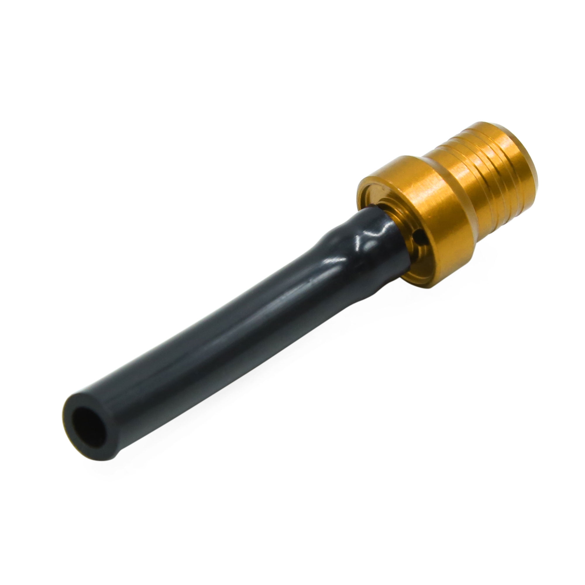 2pcs Gold Tone Motorcycle Gas Fuel Tank Cap Valve Vent Breather Pipe