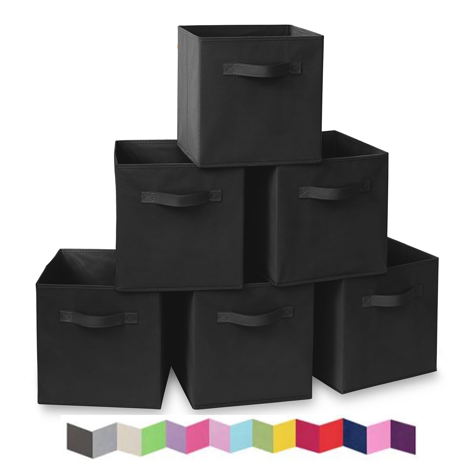 PinkSheep 11" Collapsible Cube Storage Bins, Fabric Storage Cubes