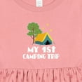 thumbnail image 4 of Inktastic My 1st Camping Trip Girls Baby Dress, 4 of 5