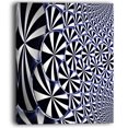 thumbnail image 2 of Design de Fleurs en Noir et Blanc en Forme 3D - Impression sur Toile Florale, 2 of 3