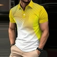 thumbnail image 2 of Ashirexll Mens T-shirts, Big and Tall Shirts for Men, Casual Short Sleeve Shirts Turndown Collar Button Business T-shirts Summer Tops, 2 of 4