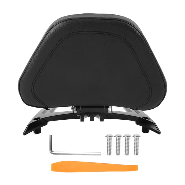 Dossier Passager en Cuir Noir avec Remplacement de Support pour Aileron Doré Automatique DCT 2018