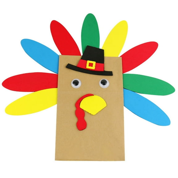 HONITANO 6Pack Diy Crafting Materials Thanksgiving Party Decorations Handmade Plate Decorations