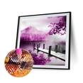 thumbnail image 2 of 5D bricolaje diamante pintura completo redondo taladro paisaje acuático decoración de la pared artesanías de diamantes de imitación Tmvgtek decoración de arte en el hogar, 2 of 9