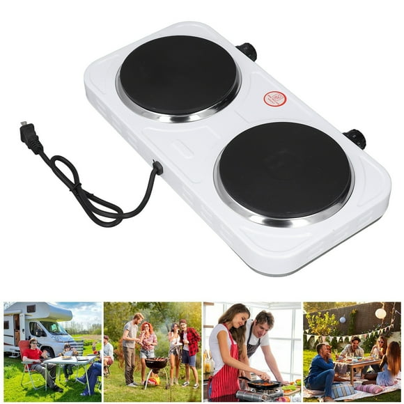 Electric Cooker Plate, White Electric Stove 2000W for Boiling