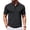 Black, variant on Mens Long Sleeve Polo Shirts - Button Down Business Casual Collared Top, Solid Color for Work and Daily Wear,Black M