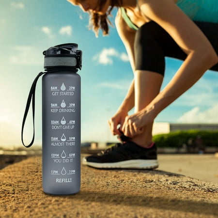 

Floleo Clearance 1L Outdoor Sports Bottle Portable Leak-Proof Hiking Camping Bottle