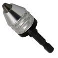 thumbnail image 4 of Nuevo portabrocas de tres mordazas sin llave, repuesto, 0,3 mm - 6,5 mm, plateado plata, 4 of 5