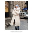 thumbnail image 2 of Winter Jacket Down Jacket Mid-Length Coat Quilted, Ladies Winter Coat Sewn Coat Winter Jacket Long Sewing Warm, XXXL, 2 of 5