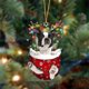 thumbnail image 3 of Lindos adornos colgantes para árbol de Navidad con forma de perro salchicha, colgantes para el hogar, decoraciones navideñas, regalos de Año Nuevo 2024, 3 of 5