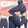 thumbnail image 2 of QRIC Sexy Women's 3D Stripe Texture Leggings Booty Yoga Pants High Waist Ruched Workout Butt Lifting Pants Tummy Control Push Up, 2 of 6