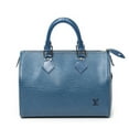 thumbnail image 1 of Pre-Owned Louis Vuitton Blue Speedy 25 Handbag Epi, 1 of 10