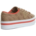 thumbnail image 3 of Guess Bhania Women's Low Top Lace Up Synthetic Sneakers In Beige Size 8.5, 3 of 6