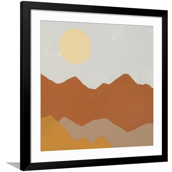 Art.com Desert Sun II Art Print by Moira Hershey, Black Frame Wall Art, 38" x 38"
