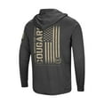 thumbnail image 3 of Men's Colosseum Heather Black Washington State Cougars Team OHT Military Appreciation Long Sleeve Hoodie T-Shirt, 3 of 4