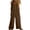 Brown#20266, variant on pstuiky Dressy Jumpsuits for Women Gauze Mesh Wide Leg Jumpsuit Fashion Solid Color High Waist Long Sleeve Rompers for Evening Flowy Bohemian Summer Outfits