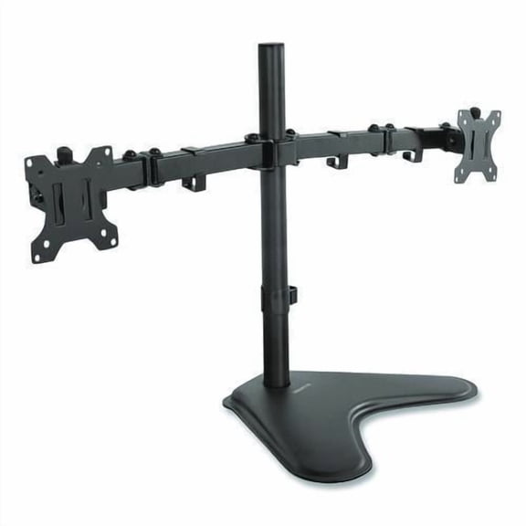 Dual Monitor Desk Stand, For 19" to 32" Monitors, 36.4" x 11" x 18.3", Black, Supports 17.6 lb | Bundle of 5