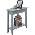 thumbnail image 3 of Convenience Concepts American Heritage Wedge End Table in Gray Wood Finish, 3 of 3