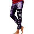 thumbnail image 2 of Halloween Leggings for Women Elastic High Waist Spooky Print Lifting Tights Pants Workout Yoga Pants, 2 of 5