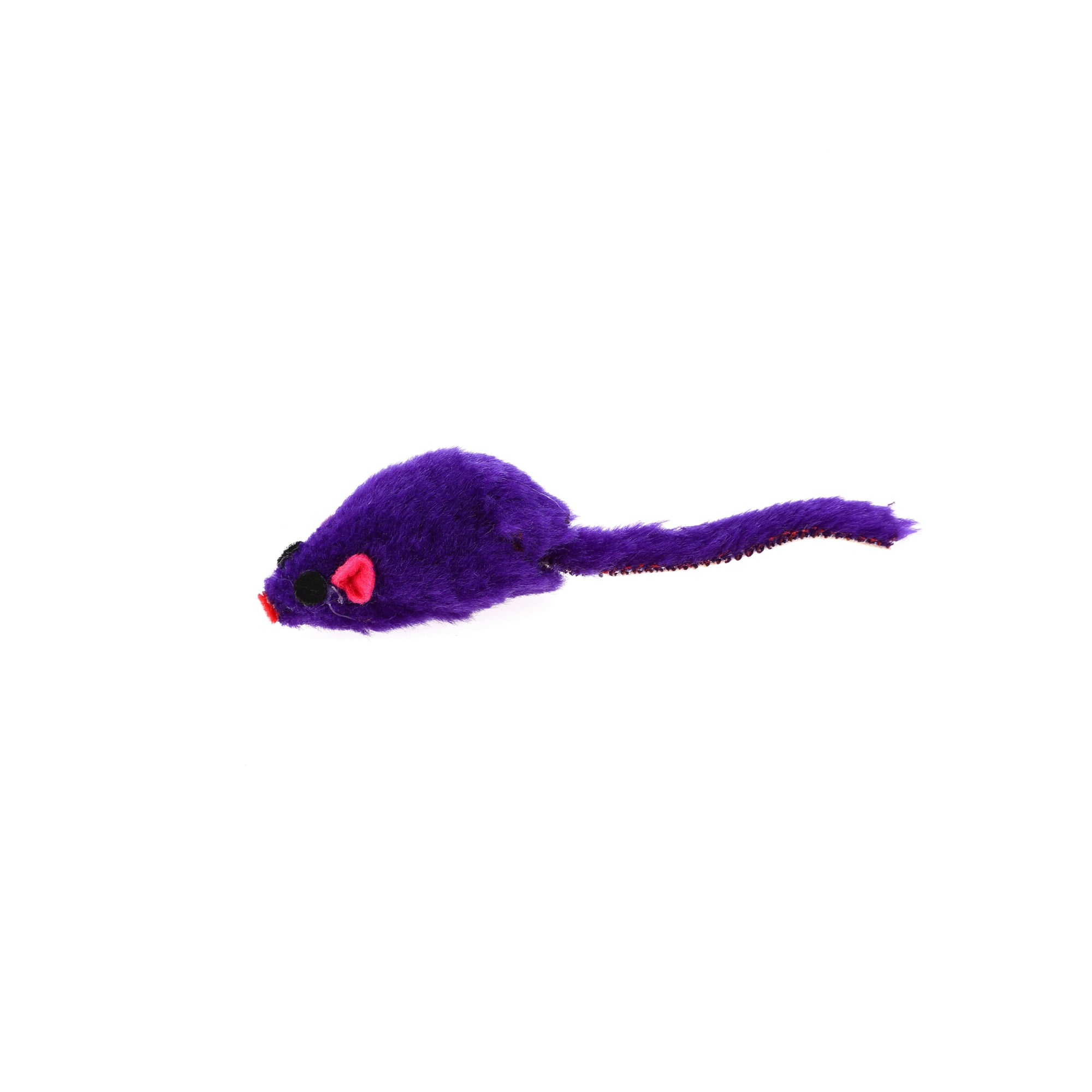 Unique Bargains 1 Pc Portable Mouse Cat Teaser Toy Outdoor Purple