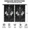 thumbnail image 2 of Blackout Kids Curtains,Black Gothic Cat Rose Moon Pattern Childrens Insulated Curtains Set Of 2,Bedroom Essentials,Toddler Room Decor 52x84in(132x213cm), 2 of 5