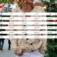 thumbnail image 3 of NMMUED Christmas Sweaters Christmas Cardigan Casual Outerwear Christmas Tops for Women Crew Neck Cardigan for Women Vintage Christmas Sweater Loose Sweaters for Women Hot Pink XXL, 3 of 6