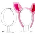 thumbnail image 1 of 2 soportes transparentes para diademas: expositor acrílico para accesorios de cabello, ideal para organizar diademas y aros en tiendas y hogares., 1 of 4