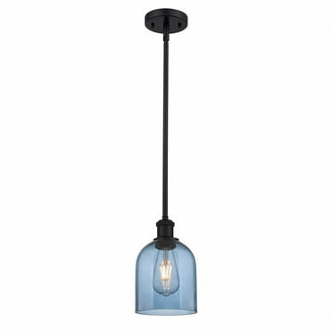 516-1S-BAB-G558-6CL-Innovations Lighting-Bella - 1 Light Stem Hung Mini Pendant In Industrial Style-9.5 Inches Tall and 5.5 Inches Wide-Black Antique