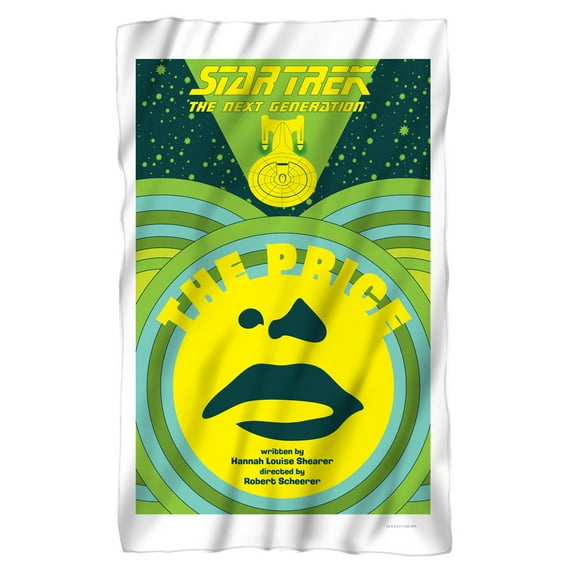Star Trek TNG Season 3 Episode 8 Fleece Blanket (36x58)