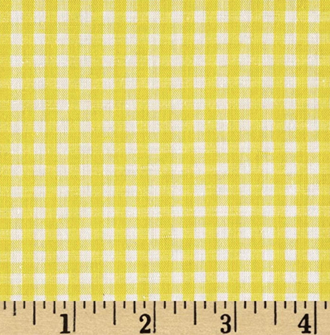 Giingham 1/8" (Inch) Checkered Poly Cotton Fabric by the Yard, 58"/60