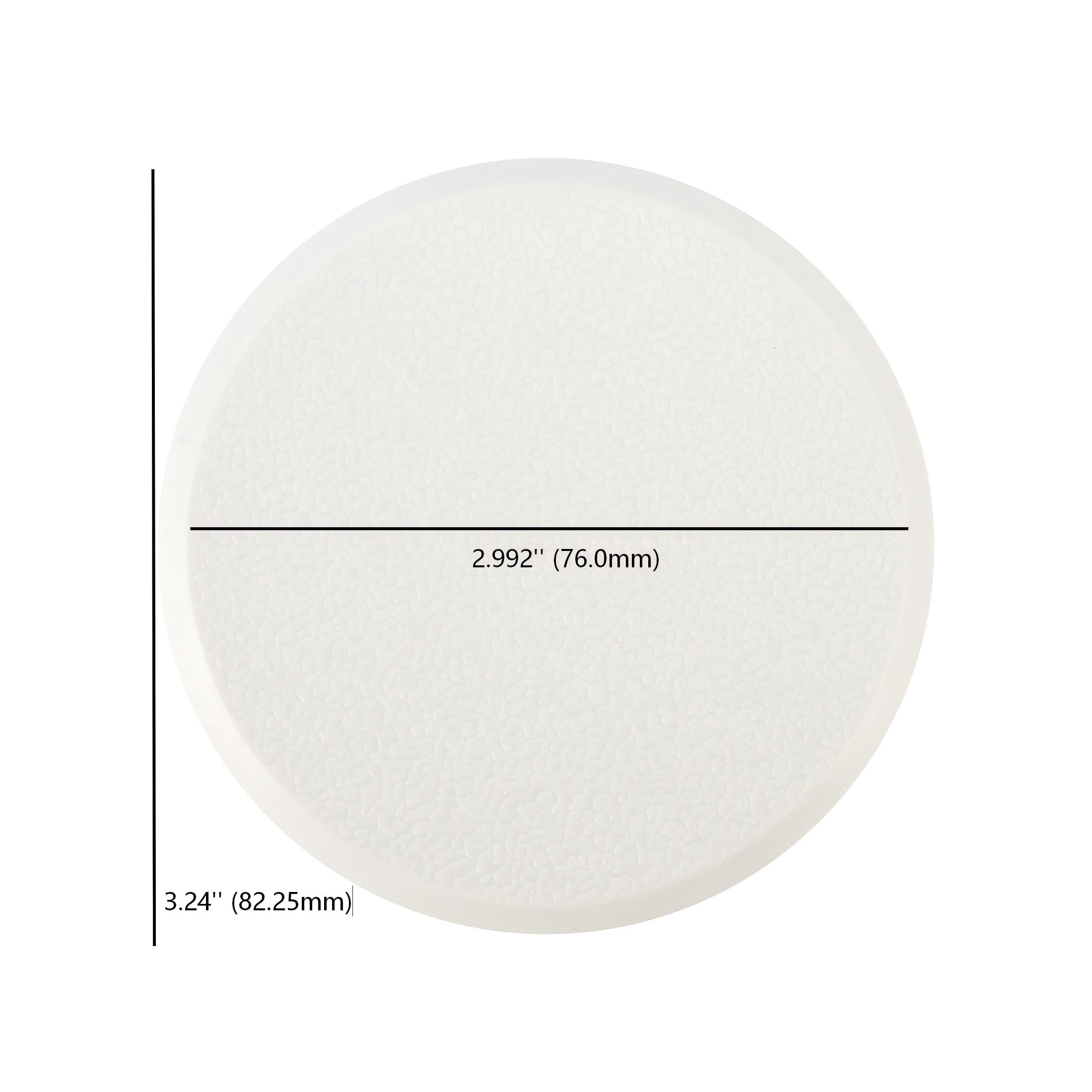 (2 pack) Hyper Tough New Plastic 3-1/4 in. Wall Shield, White