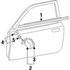 Genuine OE Mitsubishi Door Mirror - MR607106